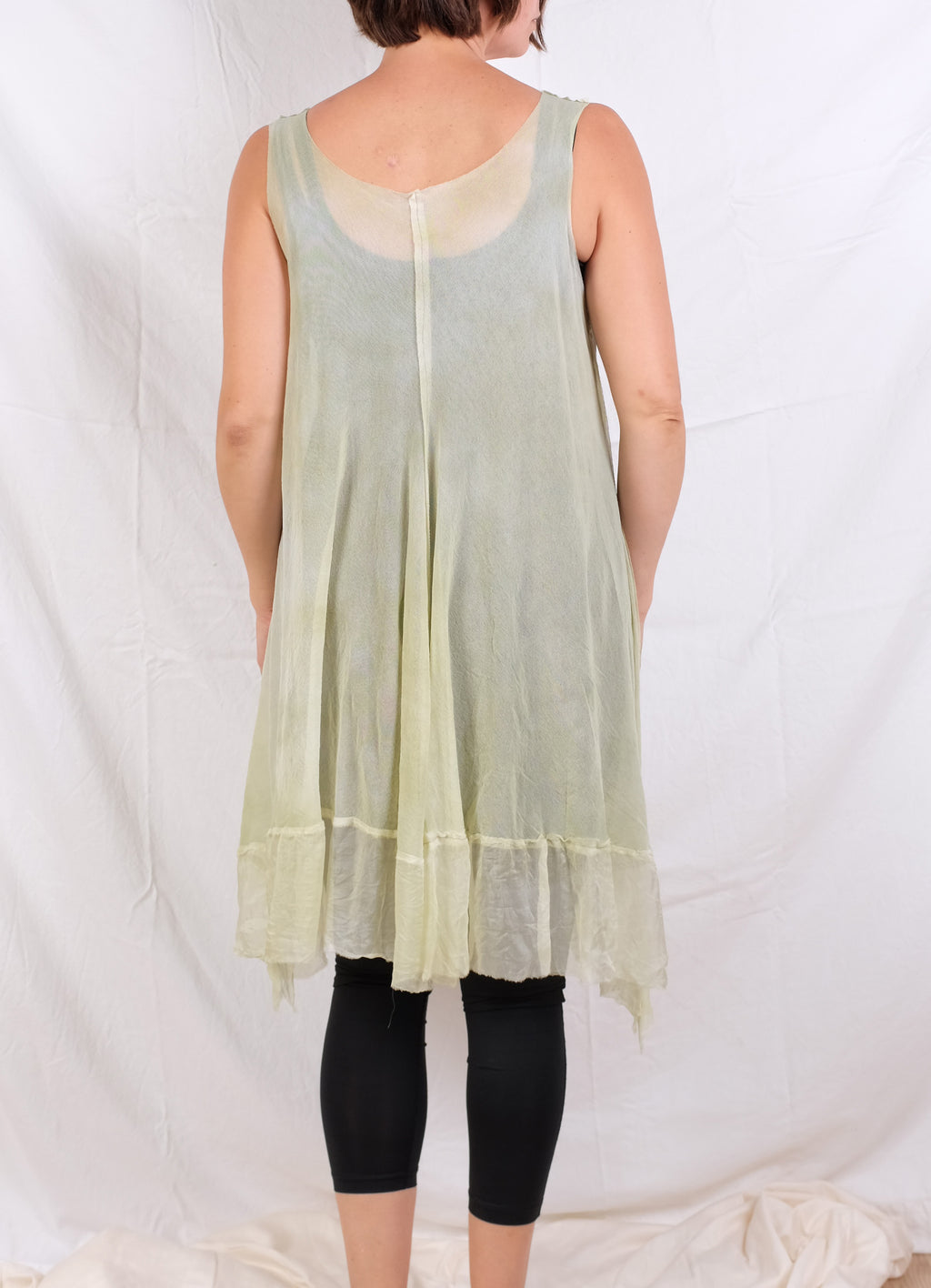 Robin Kaplan Mesh Tunic with Chiffon Trim (Two Colors)