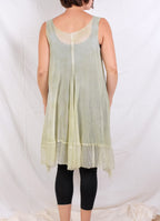 Robin Kaplan Mesh Tunic with Chiffon Trim (Two Colors)