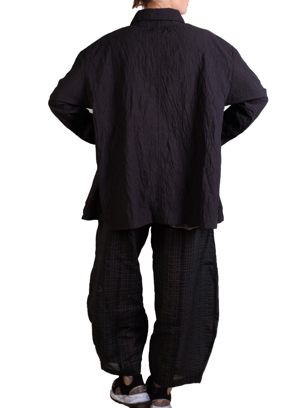 Dress To Kill Black Crush Folded Pull Up Shirt