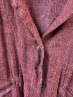 T2T Cynthia Ashby Burgundy Jacket Size 1 (runs generous)