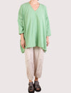 KQ One Size Green Gingham Tunic