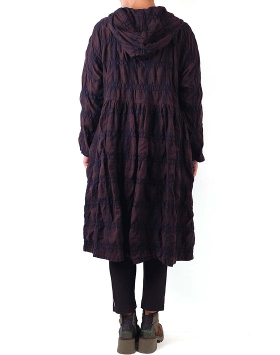 Dress To Kill Brown Plaid Hooded Coat