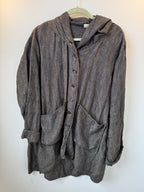 T2T Krista Larson Linen Hooded Jacket OS