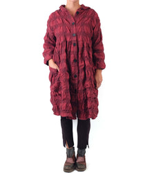  Dress To Kill Red Plaid Hooded Coat