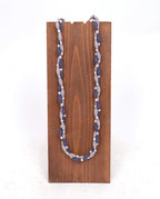 Handmade Blue Twist Paper Necklace