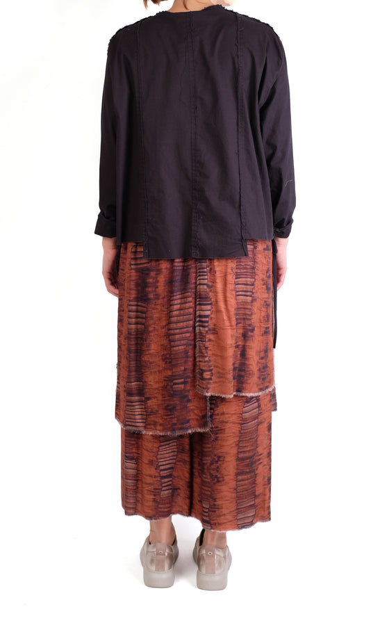 Loyko "Dune" Skirt/Pants in Orange Print