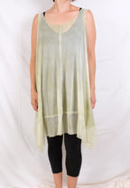 Robin Kaplan Mesh Tunic with Chiffon Trim (Two Colors)