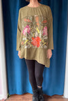 Krista Larson Protea Long Sleeve Tee in Peanut