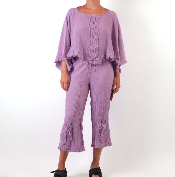 Oh My Gauze Calypso Top in Orchid