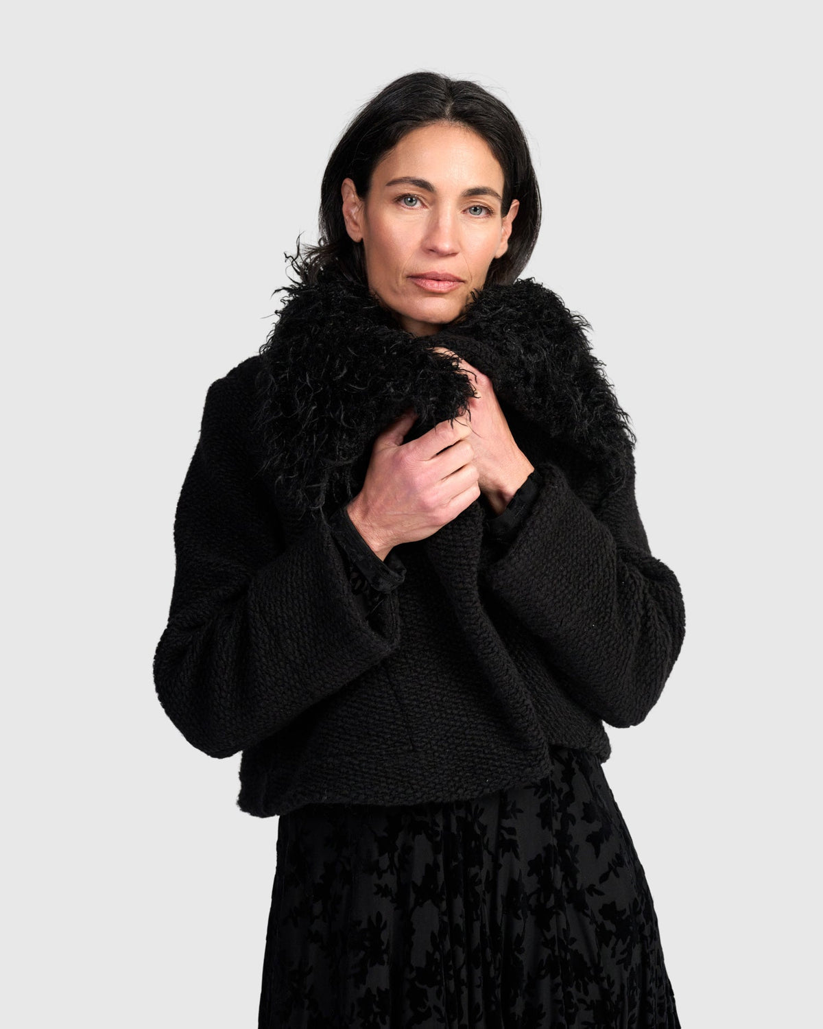 Alembika Black Boucle Jacket