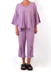 Oh My Gauze Monarch Top in Orchid
