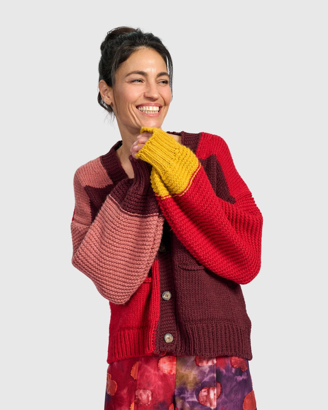 Alembika Knit Sweater in Ruby