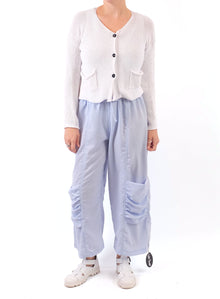  Paper Temples Pocket Pant in Blue Air