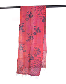  Mieko Mintz Georgette Vintage Silk Patch Kantha Scarf Short