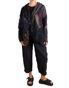 Mosaic Tile Patch Kantha Hooded Jacket