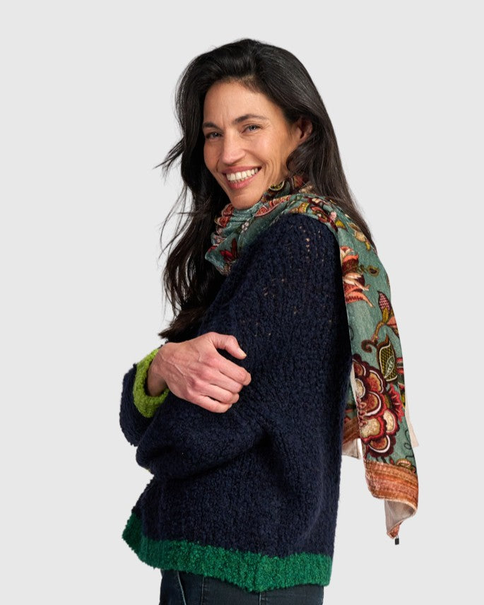 Alembika Modal Wool Scarf in Garden