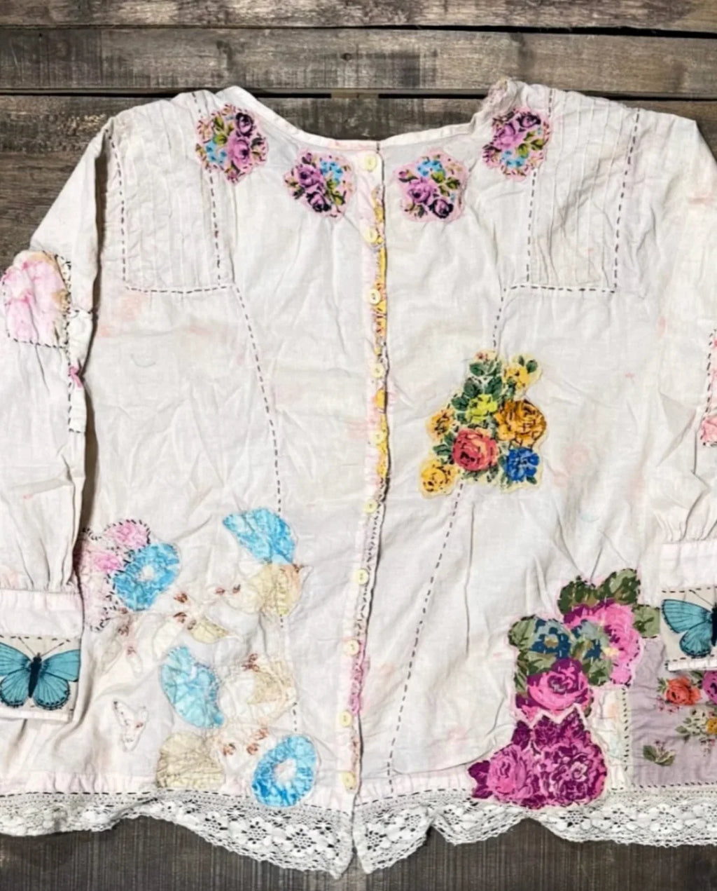 Jaded Gypsy Gilded Bloom Top in Flutter