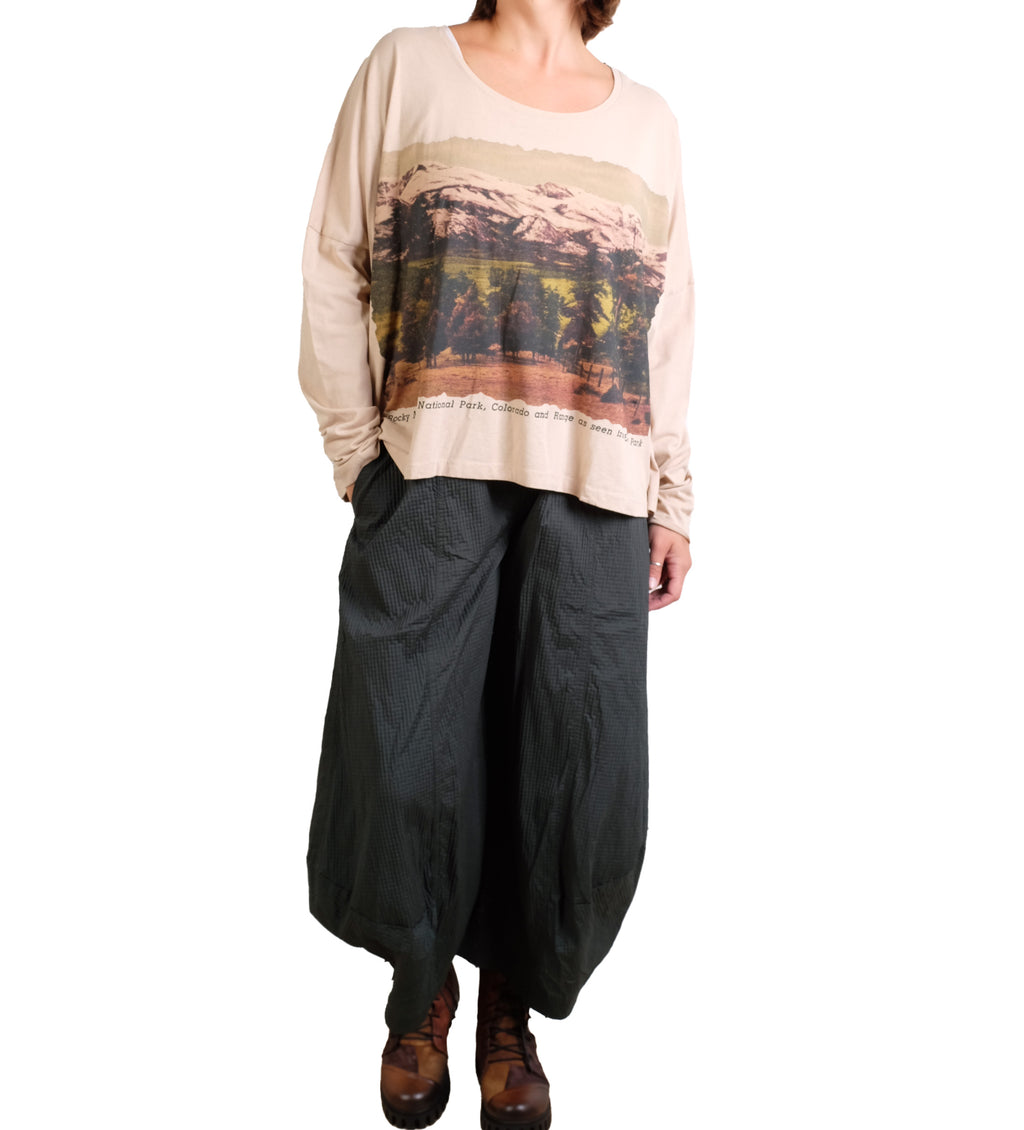 Rundholz Black Label Oversized Tee in Forest Print