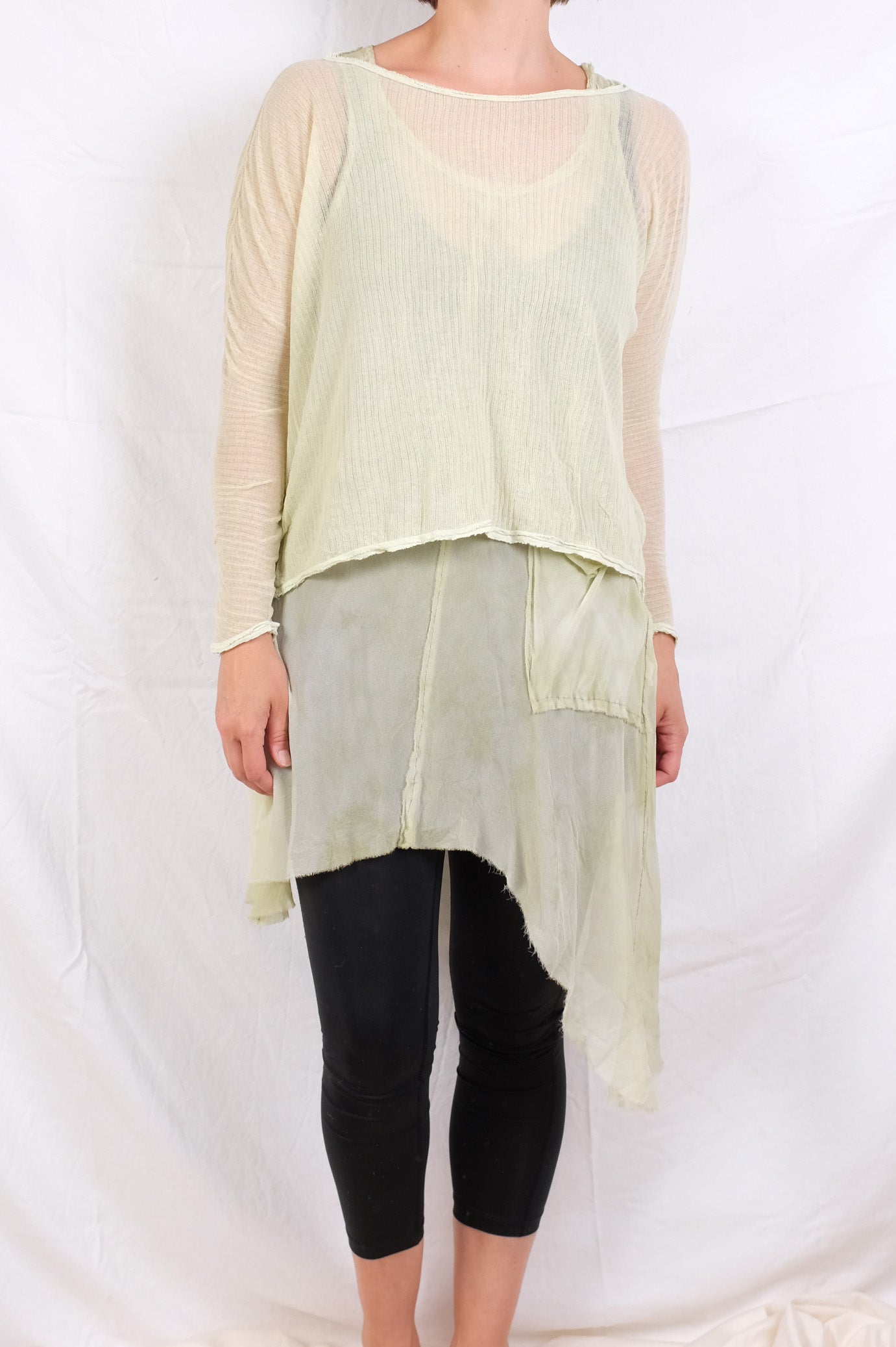 Robin Kaplan Italian Knit Ribbed Cotton Tee (Multiple Colors)