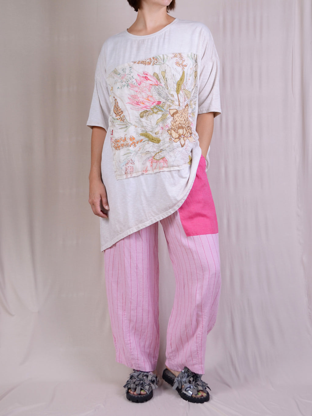 Krista Larson Protea Tee in Alabaster