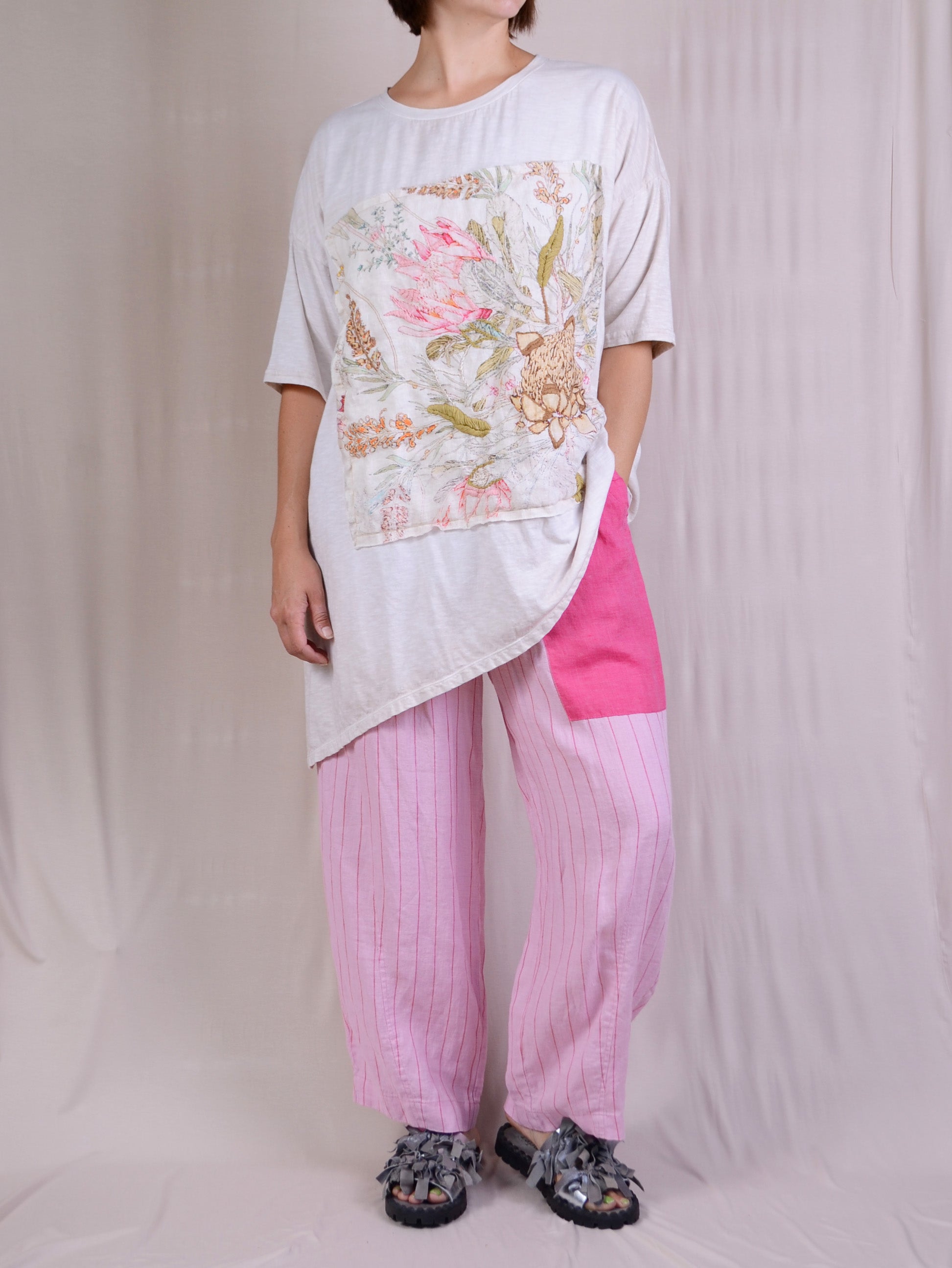 Krista Larson Protea Tee in Alabaster