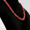 Debe Dohrer Red Powdered Glass Bead Necklace