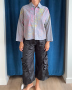 Paper Temples Pocket Pant in Black Rayon
