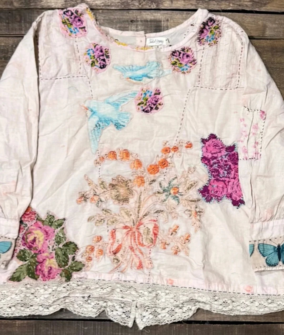 Jaded Gypsy Gilded Bloom Top in Flutter