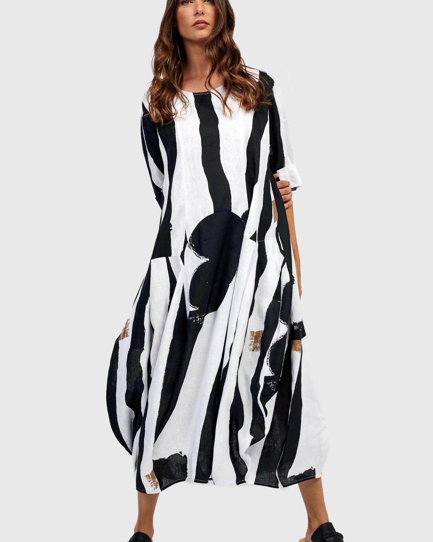 Alembika Linen Zebra Dress