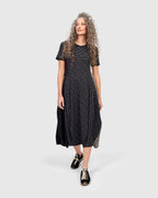 Alembika Stripe Short Sleeve Dress