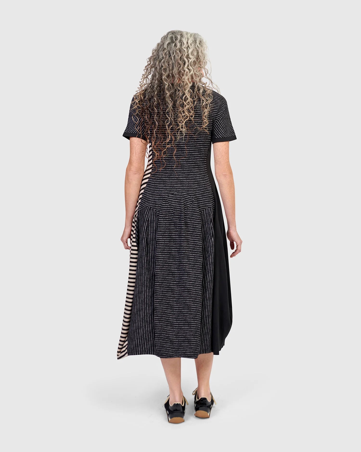 Alembika Stripe Short Sleeve Dress