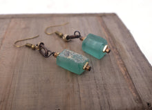  Debe Dohrer Old Grecian Beach Glass Earrings