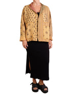 Mieko Mintz Patch Kantha Goldenrod Shirt Jacket