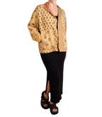 Mieko Mintz Patch Kantha Goldenrod Shirt Jacket