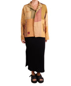 Mieko Mintz Patch Kantha Goldenrod Shirt Jacket