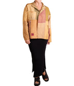 Mieko Mintz Patch Kantha Goldenrod Shirt Jacket