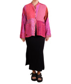 Mieko Mintz Patch Kantha Kaftan Jacket Short