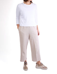  Gerties Rib Crop Pant in Cloud