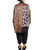 Mieko Mintz Jacquard Silk Kantha Haori Jacket