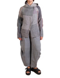 Mieko Mintz Frayed Patch Kantha Hoodie Jacket in Gray