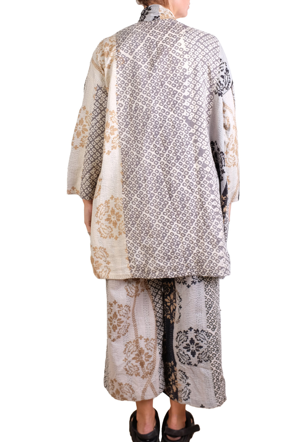 Mieko Mintz Kimono Cotton Kantha Haori Jacket