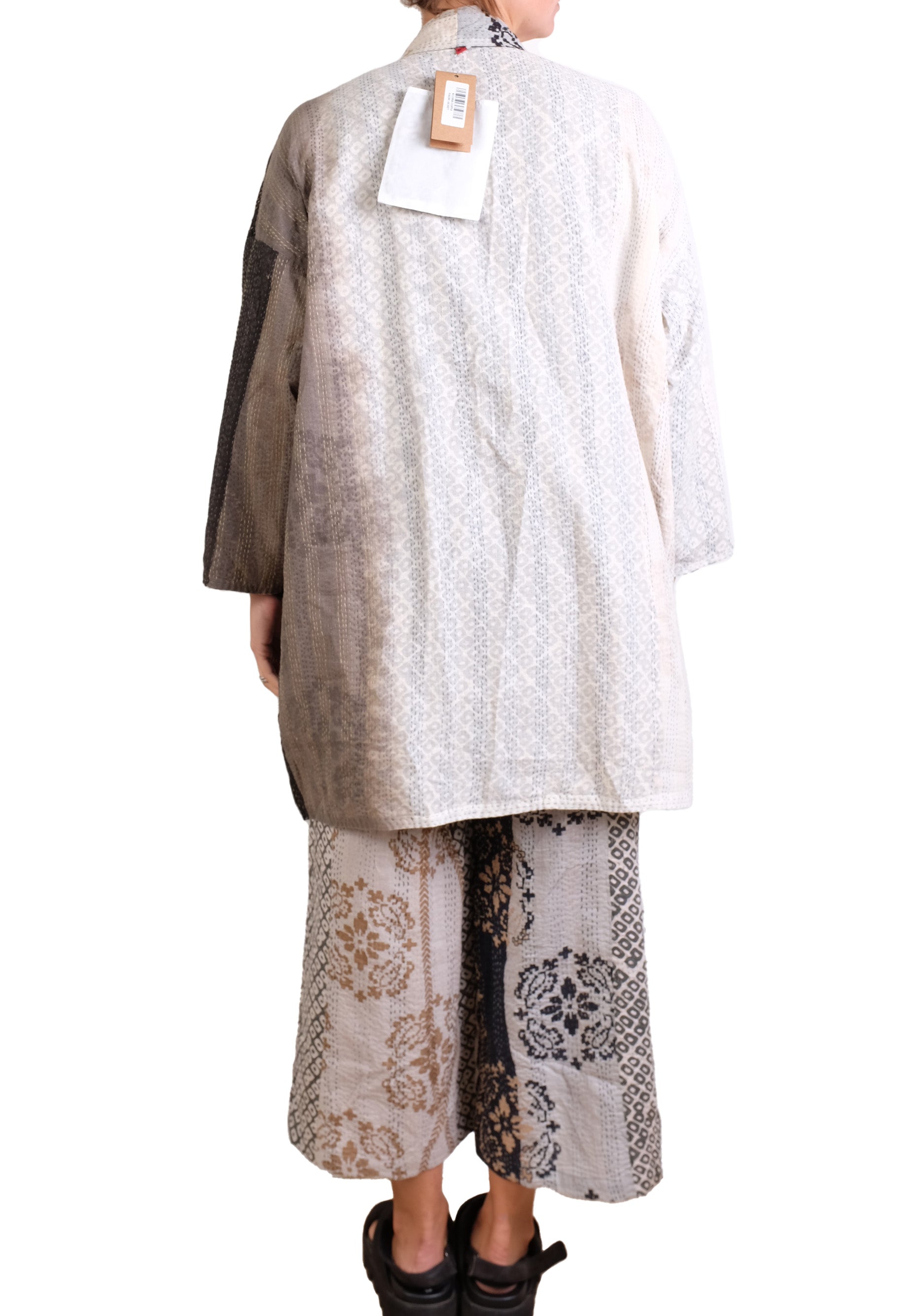 Mieko Mintz Kimono Cotton Kantha Haori Jacket