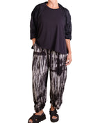 Mieko Mintz Cotton Silk Heavy Voile Wavy Tuck Shrug