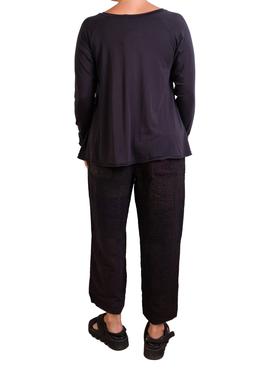 Mieko Mintz Muji Patch Kantha Straight Pants