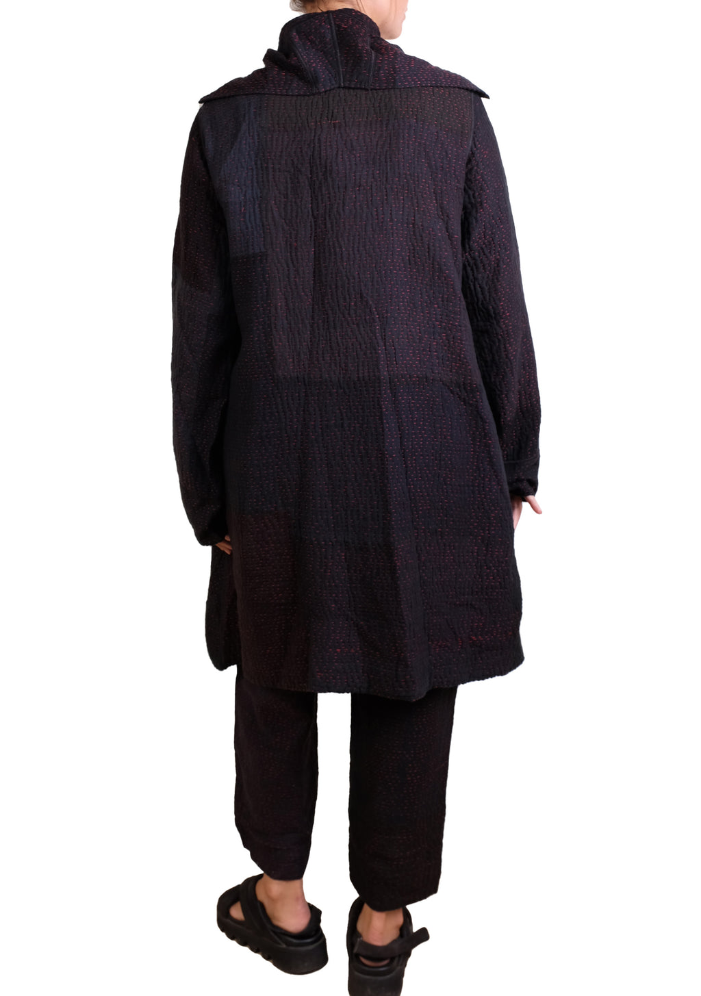 Mieko Mintz Muji Patch Kantha Pocket Medium Coat