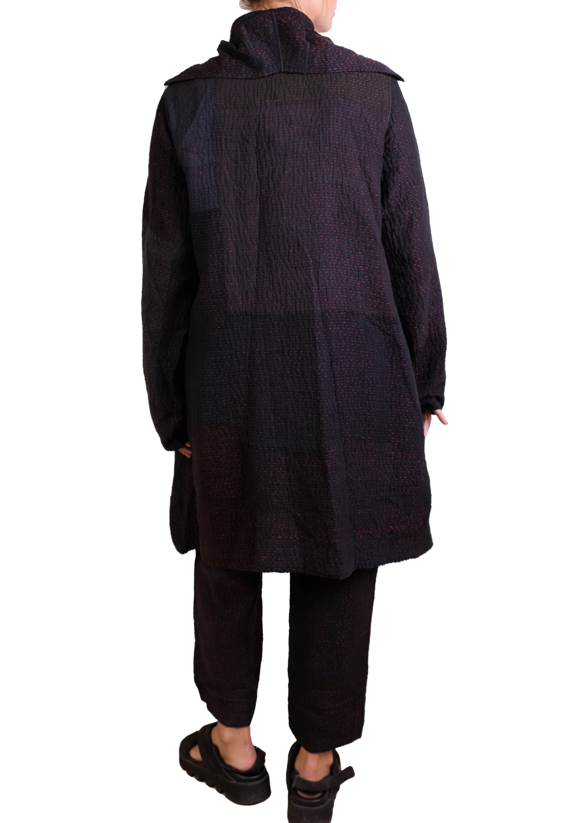Mieko Mintz Muji Patch Kantha Pocket Medium Coat