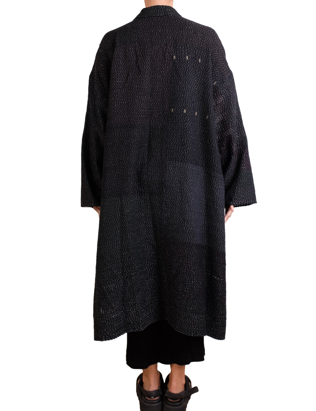 Mieko Mintz Muji Patch Kantha New Oversized Coat