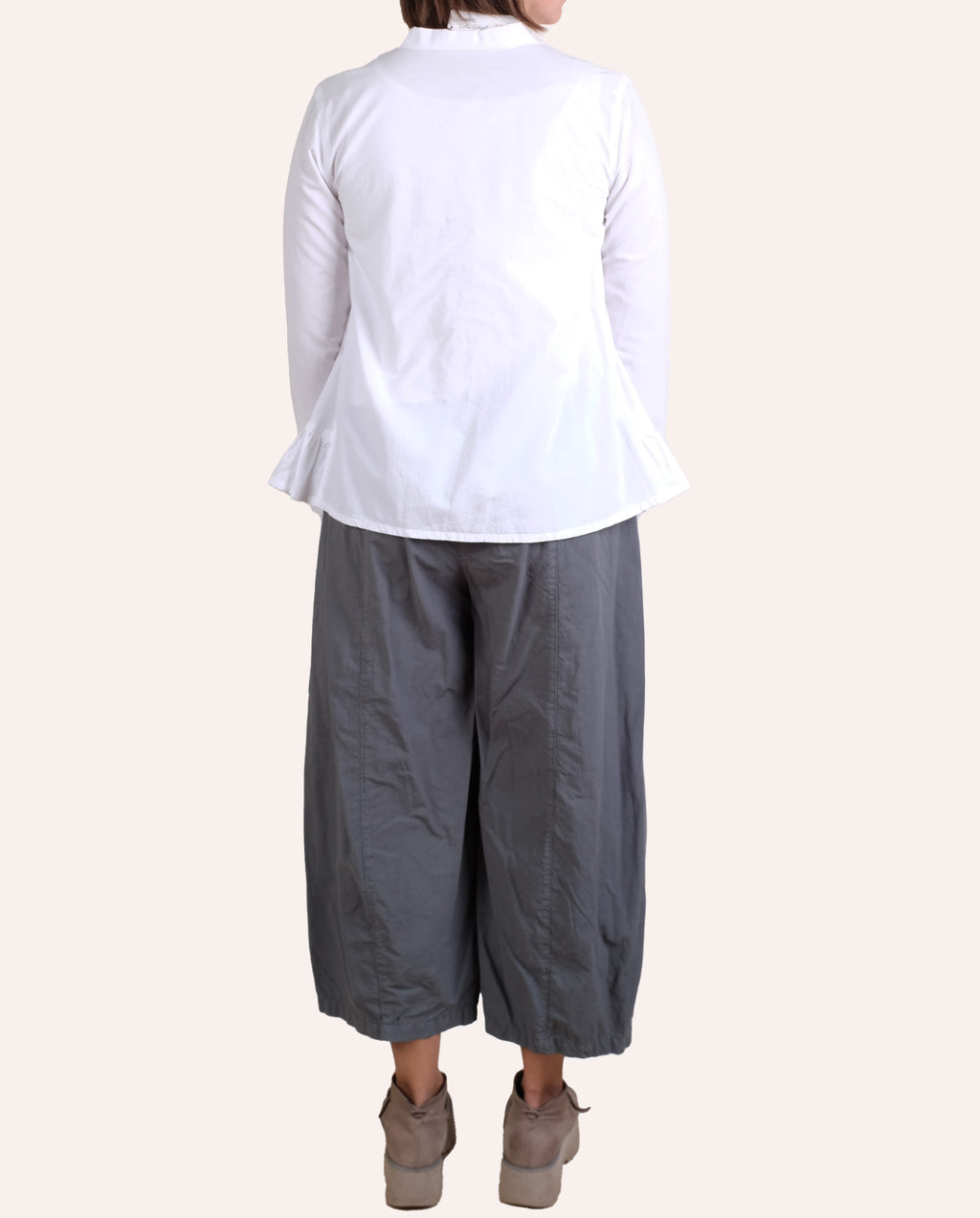 Gerties Side Gusset Shirt in Chalk