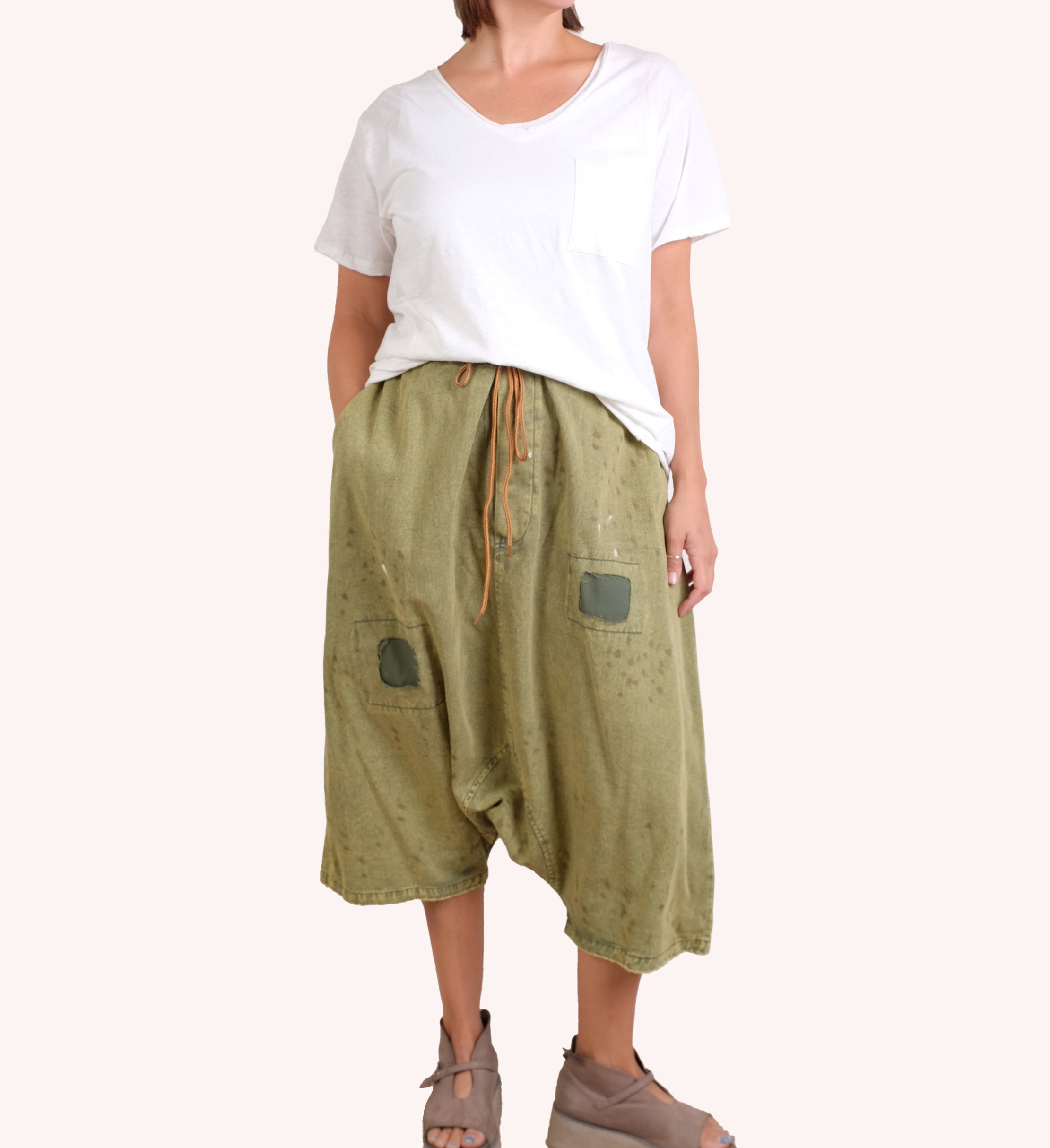 Jaded Gypsy Earthsong Harem Pant in Olive