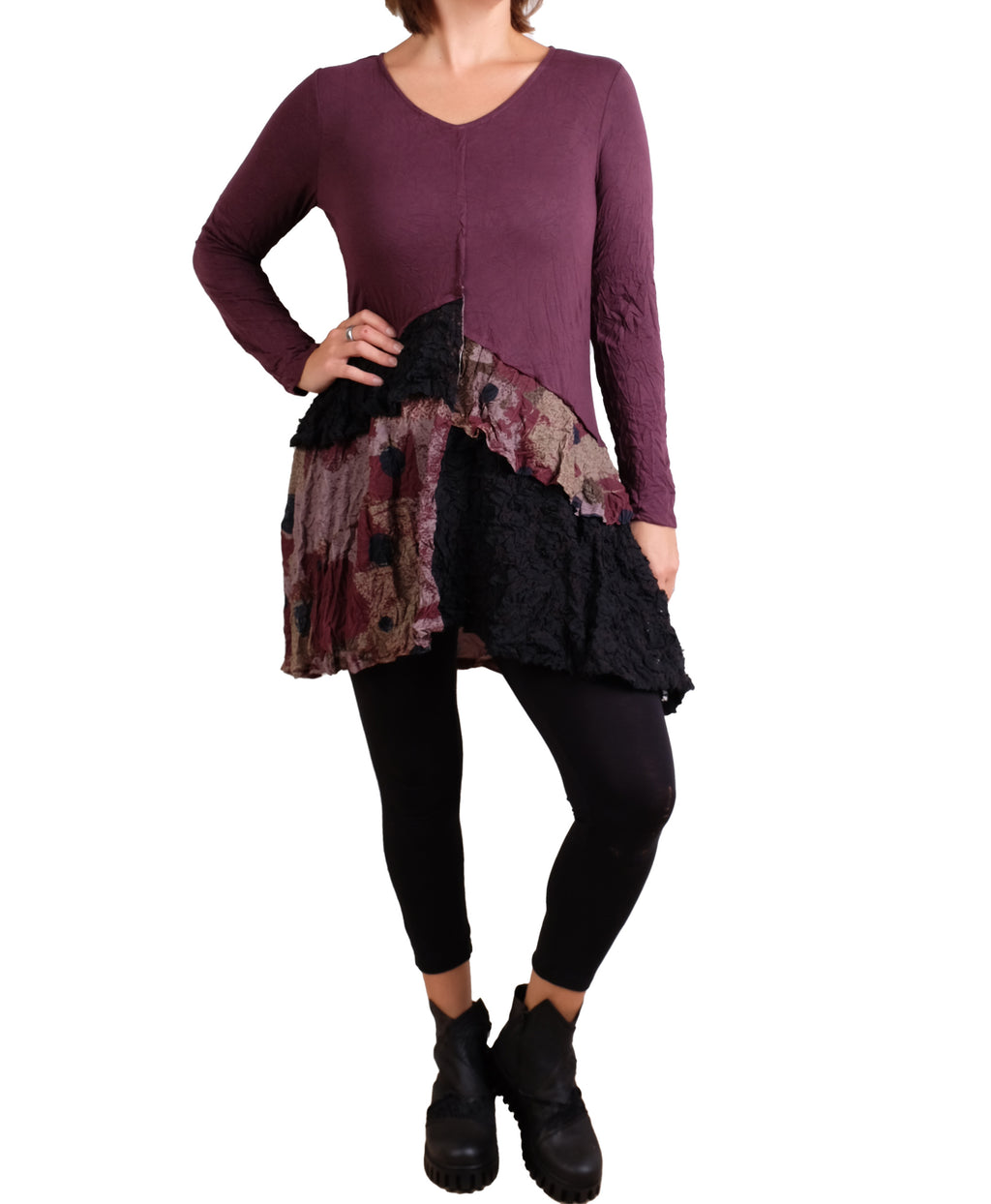Chalet Jerry Tunic in Rouge